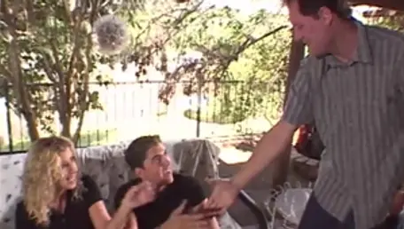 Estelle And Friends - Cumshot escorted by stepmom