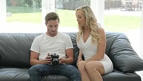 Pure Mature - Blonde Brandi Love in a dress goes wild on cock