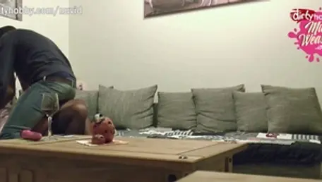 Hard nailining hotwife in lingerie