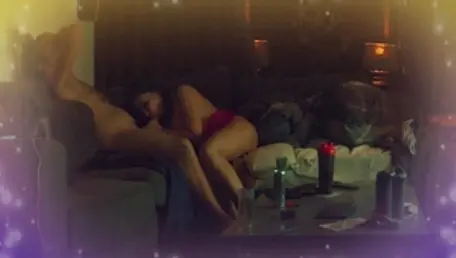 Handjob latina in a dress