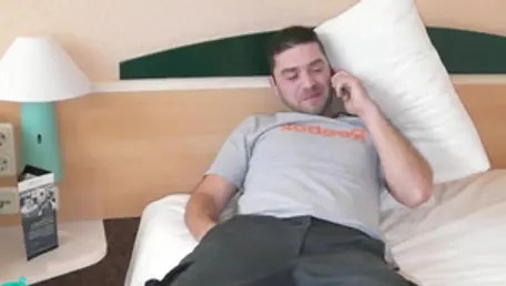 Hard german cumshot in hotel