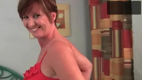 Older Woman Fun - British stepmom exposing big boobs