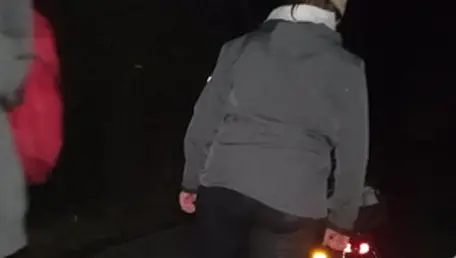 Flashing in public next to BBW
