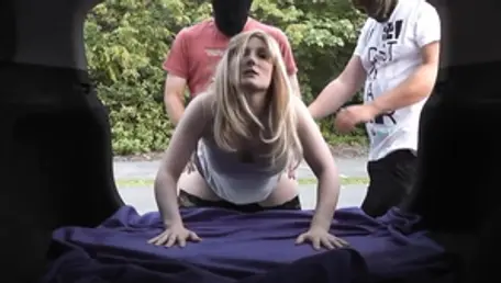 Doggy fucking in car