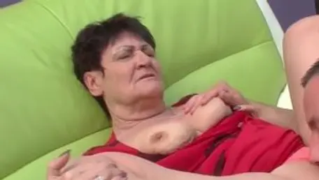 Hard nailining in company with hungarian granny