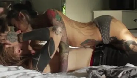 Lust Cinema: Inked romantic good fuck in the bed
