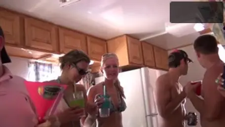 Nebraska Coeds - Naked american amateur flashing at the party