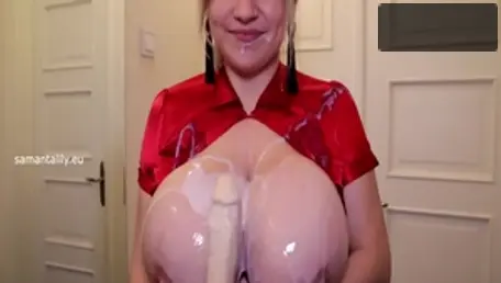 Erotic hard sex accompanied by chubby mature
