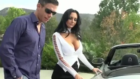 Teen in tight stockings fucked by big dick boss