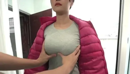 Real sex accompanied by tight asian brunette