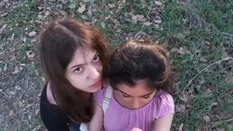 Cachorro japonese caseiro fode ao ar livre