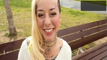 Pussy sex together with inked blonde babe