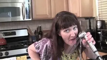 Aunt Judy's - Plowed hard in the kitchen
