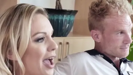 Plowing hard with american Kenzie Taylor next to Alex Jett