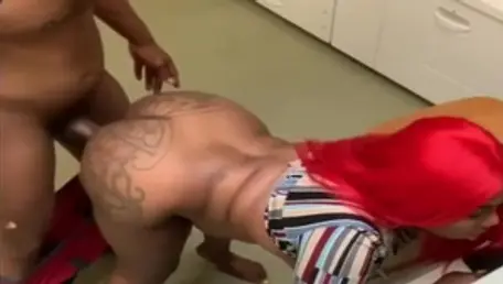 Nailed rough in the company of inked stepmom