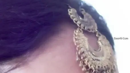 Doggy fuck live on webcam between naked nice Indian mature