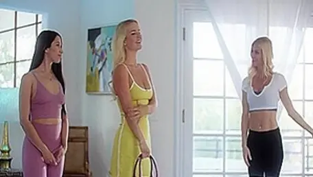Sexy Alex Coal Rides Her Busty Clients Face While Her Colleague Rides Her Pussy P1