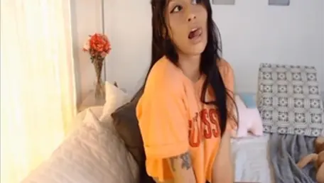 Sexy Indian babe footjob in public