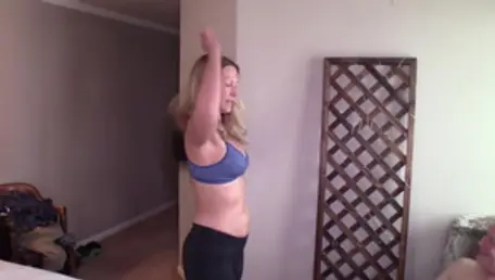 Beautiful blonde babe 69