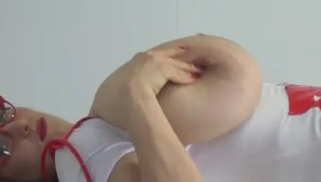 Busty mistress smoking