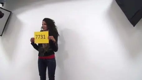 French cum in mouth at the audition in HD