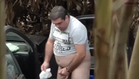 Fucked anal outdoors