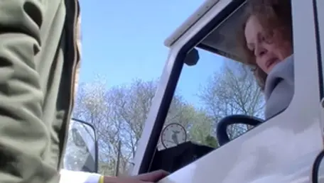 Mature NL - Filthy granny cock sucking in HD