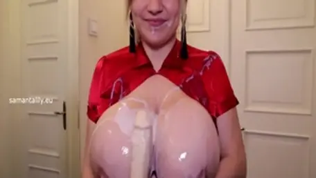 Erotic hard sex accompanied by chubby mature