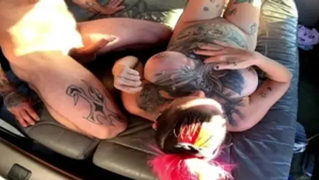 Fucking in company with teen