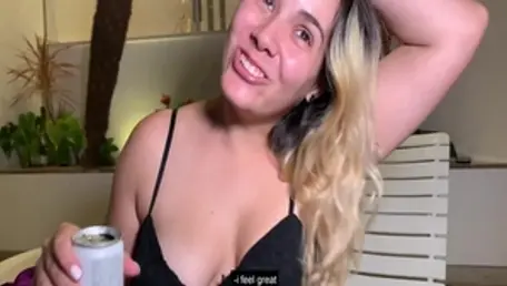 Rough hard slamming along with inked brazilian blonde haired