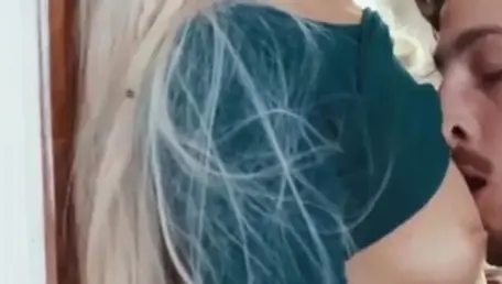 Slamming hard together with gorgeous blonde hair