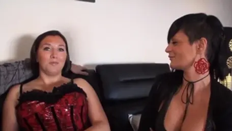 European mistress sucking cock HD