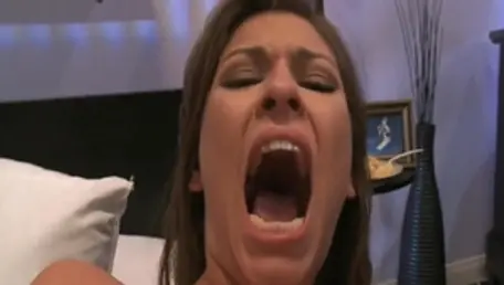 Busty Victoria Wild sucking dick threesome