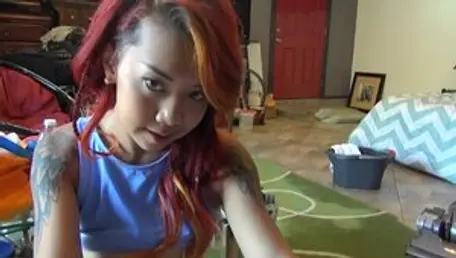 Crazy Asian GFs: Kimberly's Vacuum Mishap