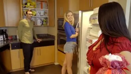 Bratty Sis - Stepsis Haley Reed show small tits