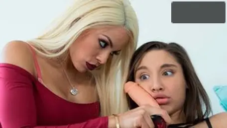 Hot And Mean: Abella Danger in fetish closeup tongue kissing