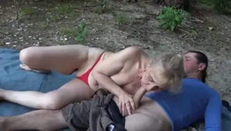 Granny Guide - Super ugly granny sex toys outdoors in HD
