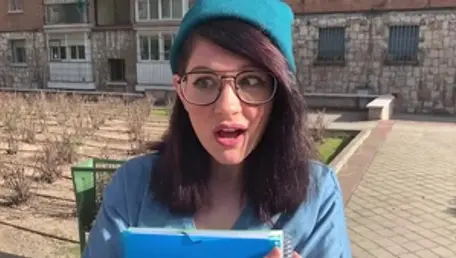 Young student feels in need of rough sex in HD