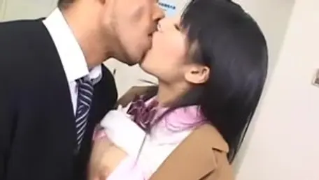 Japanese Sora Aoi in stockings sucking dick
