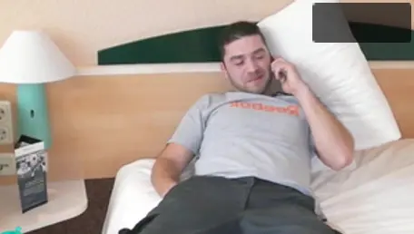 Hard german cumshot in hotel