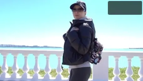 Cougar flashing in public in HD