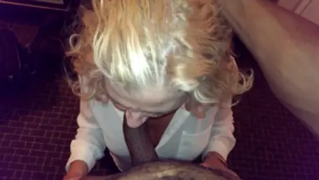 Granny cum in mouth