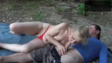 Granny Guide - Super ugly granny sex toys outdoors in HD